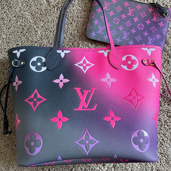 Louis Vuitton Midnight Fuchsia Neverfull MM - Picture 1 of 4